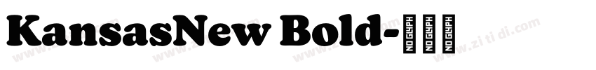 KansasNew Bold字体转换